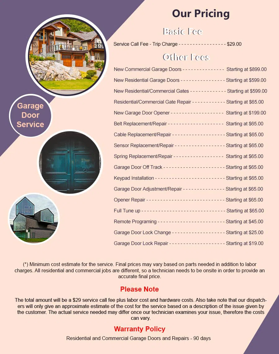 Community Garage Door Service Morton Grove, IL 847-802-3323